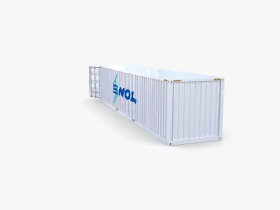 40ft Shipping Container NOL 3D model