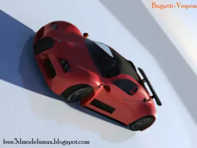 Bugatti-Veyron bugatti veyron sports car Free 3D model