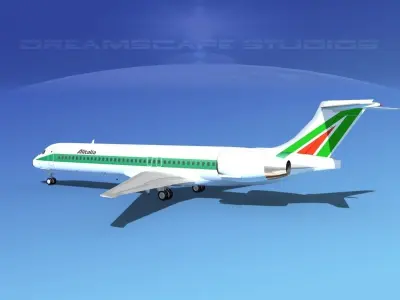 McDonnell Douglas MD-87 Alitalia 3D model