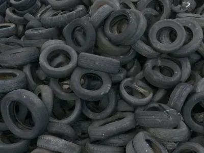 Tire dump 3D model