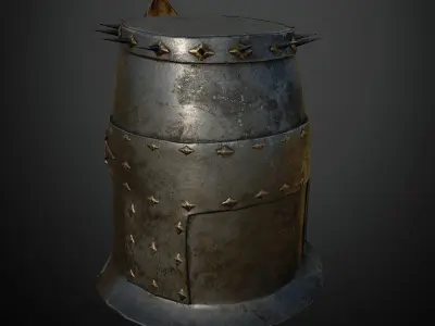 HELMET13 Game Ready Low-poly 3D model