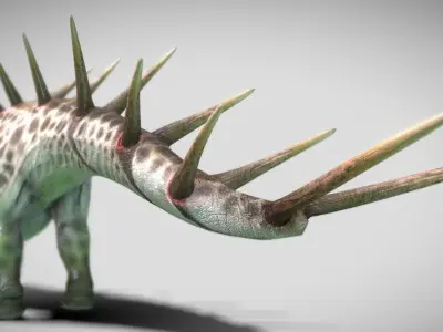 Kentrosaurus Low-poly 3D model