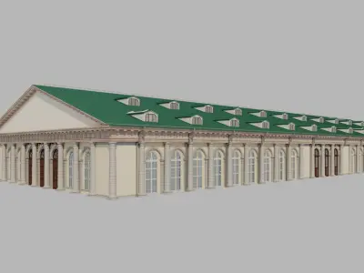 European architectural 3D model