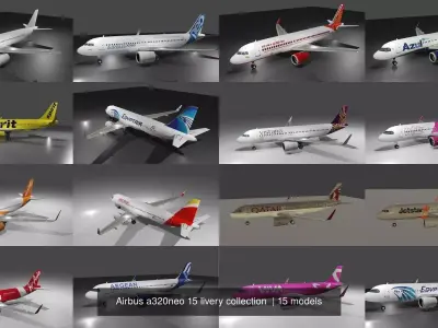 Airbus a320neo 15 livery collection 