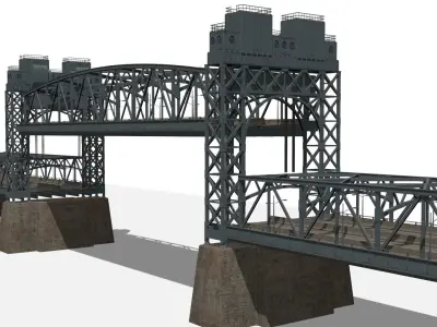 Robert F Kennedy Bridge Low-poly 3D model