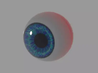 blue eye Free 3D model