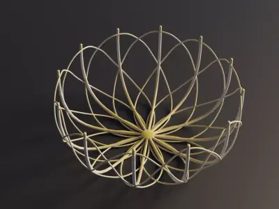 3D Fruit basket Free 3D model