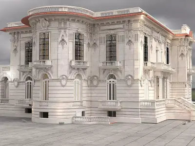Exterior classic building 3D model