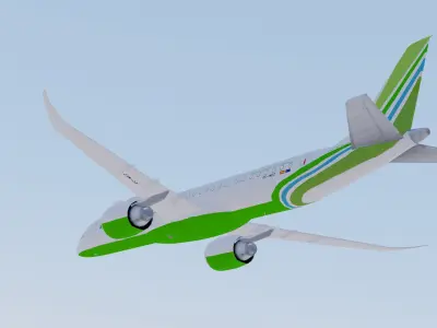 Embraer E-195 E-Jets E2 Binter 3D model