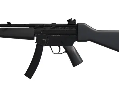 MP5 SMG Low-poly 3D model