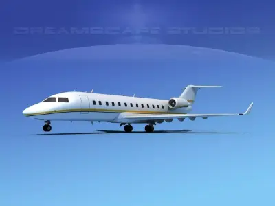 Bombardier Challenger 850 V13 3D model