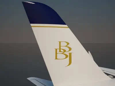 Boeing Business Jets 777 X 3D model