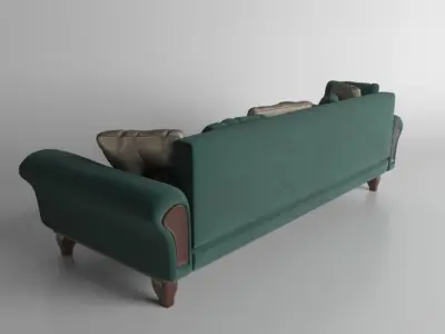Sofa with pillows Free 3D model
