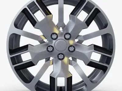 Car Rim Wheel 18 Silver Gen 1 3D model