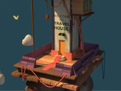 Travel house  3D model