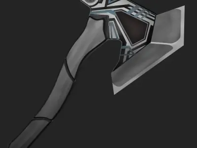 Tomahawk axe Low-poly 3D model