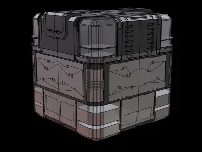 Crate Box 5  3D model
