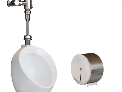 TOTO toilet public set 3D model