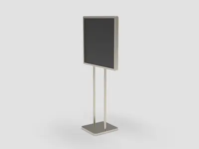 Style advertisement close to a urban street in city 3D model