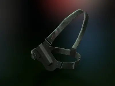 Chest Holster Low-poly 3D model