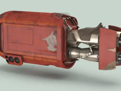 Rey's Speeder Bike (force awakens) 3D model