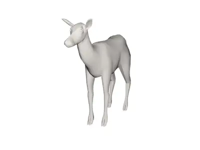 Deer wild animal 3D model