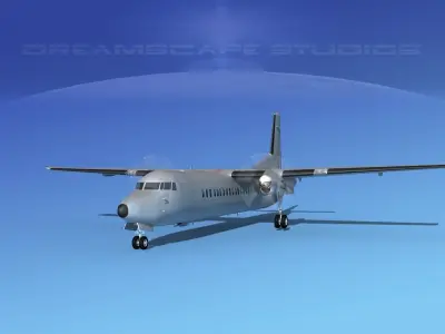 Fokker F-60 Bare Metal 3D model