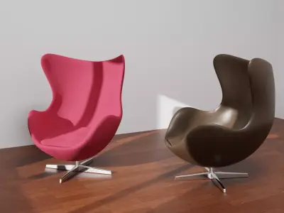 Furniture - Egg Chair Free 3D model