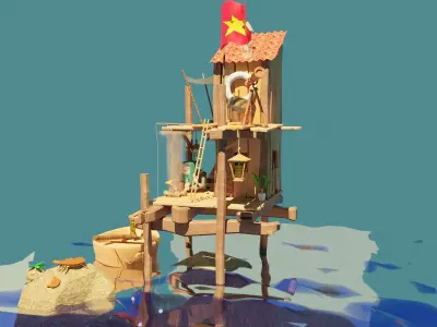 sea shack  3D model