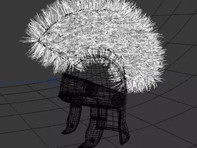 Spaceship cartoon 02 3D model