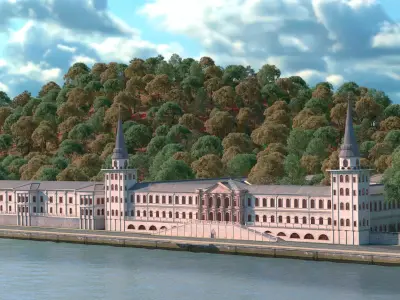 Kuleli Askeri Lisesi - Kuleli Military High School 3D model