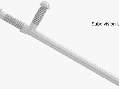 Police Baton 1 3D model