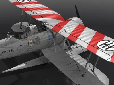 RO43 on board TRIESTE Low-poly 3D model