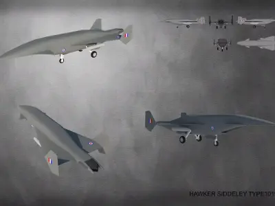 HAWKER SIDDELEY TYPE 1019E2 3D model