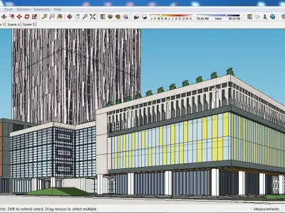 Sketchup Residential Complex A2 3D model