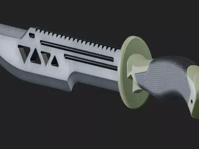 Machete-Gear Low-poly 3D model