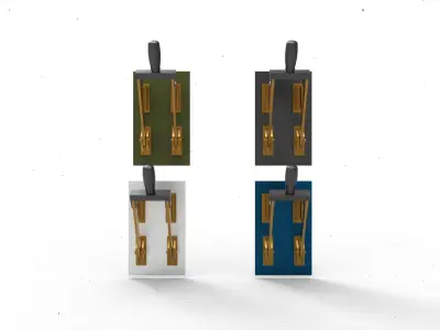 electrical knife switch 3D model