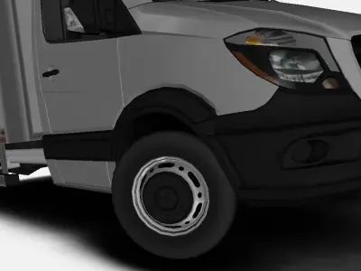 Dually Wheels Pack for Mercedes Sprinter Low-poly 3D model
