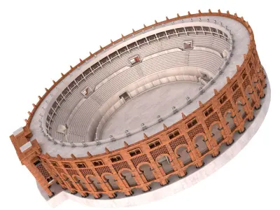 Plaza Cultural Santamaria 3D model