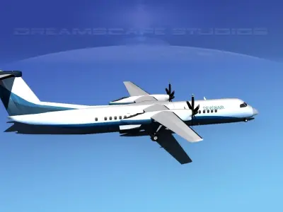 Dehaviland DHC-8 400 Devonair 3D model