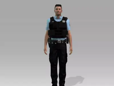 Police chicago officer - chicago officer 3D model