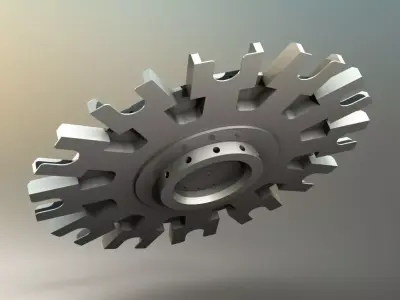 Rotary Carousell Disc Free 3D model