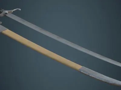 Sabre 1B Low-poly 3D model