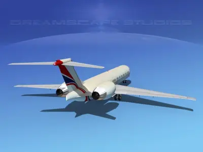 McDonnell Douglas MD-87 Corporate 6 3D model