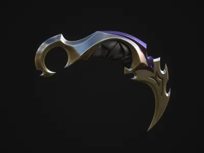 Reaver Karambit Knife Valorant Low-poly 3D model