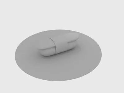 Sushi Plate Low-poly 3D model