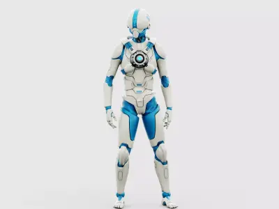 CYBORGTOPIA B-10  Rigged for Unreal Engine - Unity - MIXAMO 3D model