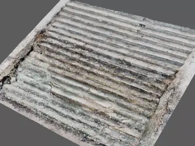 Ancient Stairs at Natural place 3D model