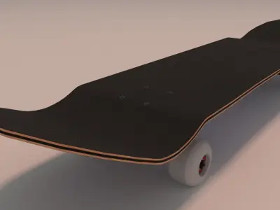 Donald Duck Skateboard Skate  3D model