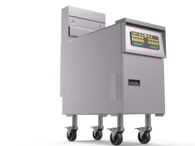 Anets Gas Deep Fryer AGP60 3D model
